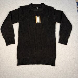 Vero Moda Black Ribbed Crewneck Women's Sweater